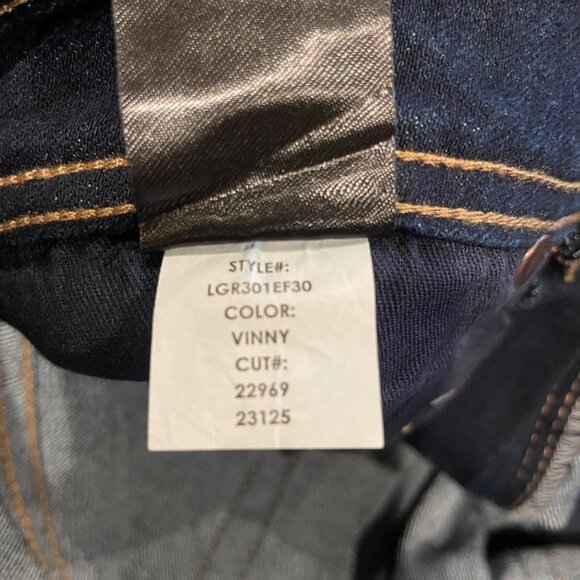 NWT Liverpool Men's 28x30 Relaxed Straight Jean Stretch Vinny Dark Wash Denim - Picture 10 of 10